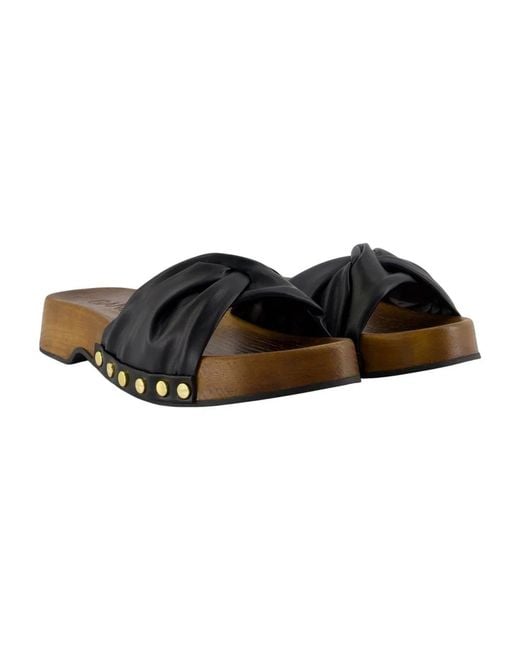 Ganni Brown Tia Fairy Mules
