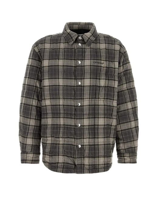 Off-White c/o Virgil Abloh Gray Off Camicia for men