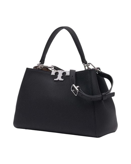 Tory Burch Black Eleanor Medium Leathert Handbag