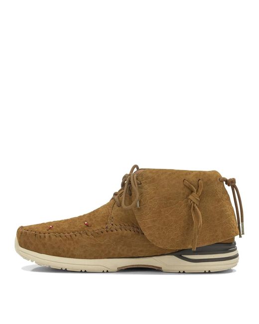 Visvim Brown "Lhamo Folk" Lace-Up Boots for men