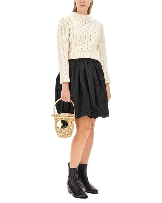 Patou White Woven Sweater