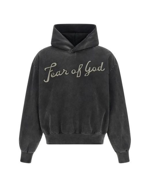 Fear Of God Black "26" Classic Fit Half Raglan Hoodie
