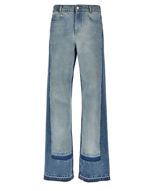 Stella McCartney Blue Layered Jeans
