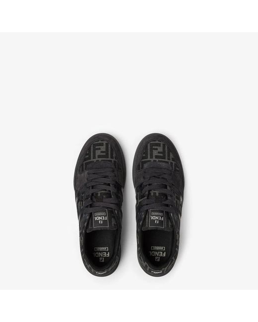 Fendi Black Match Trainers for men