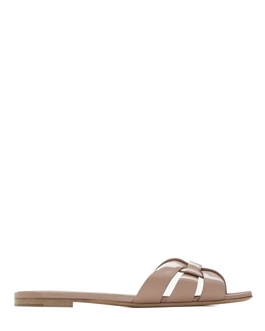 Saint Laurent Natural Tribute Mules