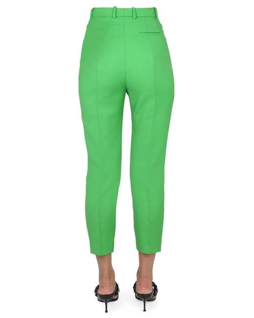 McQueen Green Cigarette Pants