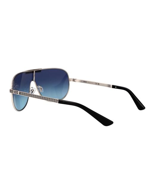 Versace Blue Metal Sunglasses for men