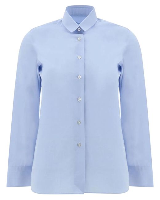 Finamore 1925 Blue Cotton Shirt for men