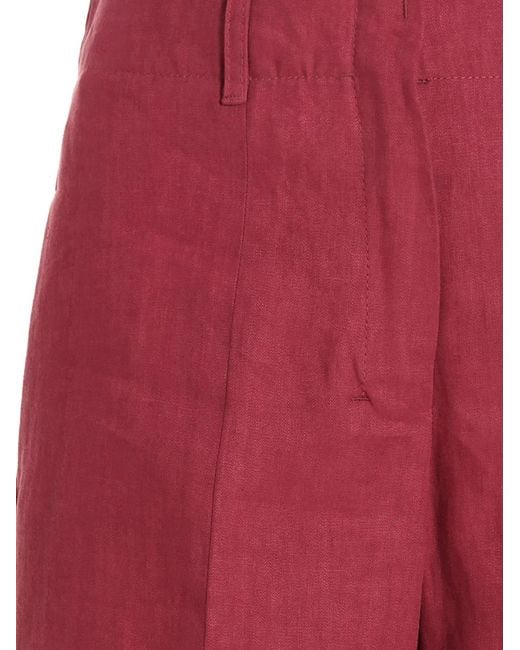 Max Mara Red Rebecca' Pants