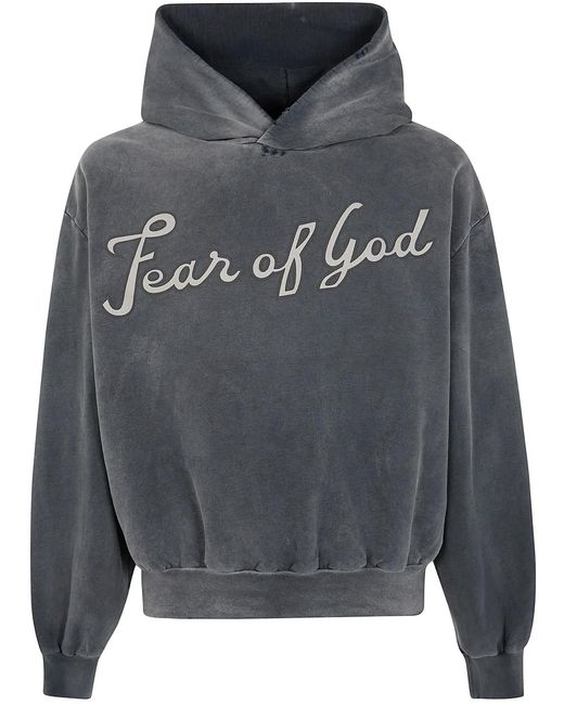 Fear Of God Black "26" Classic Fit Half Raglan Hoodie
