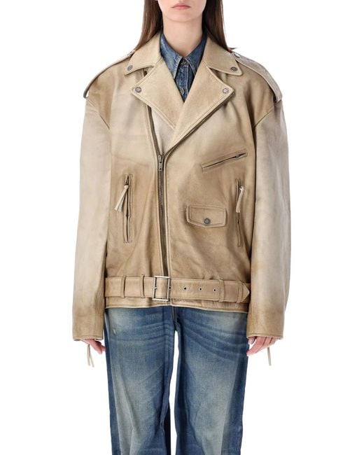 Golden Goose Deluxe Brand Natural Leather Phoebe Jacket