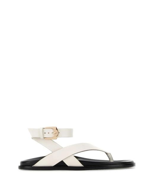 Stuart Weitzman White Marykate Sandal