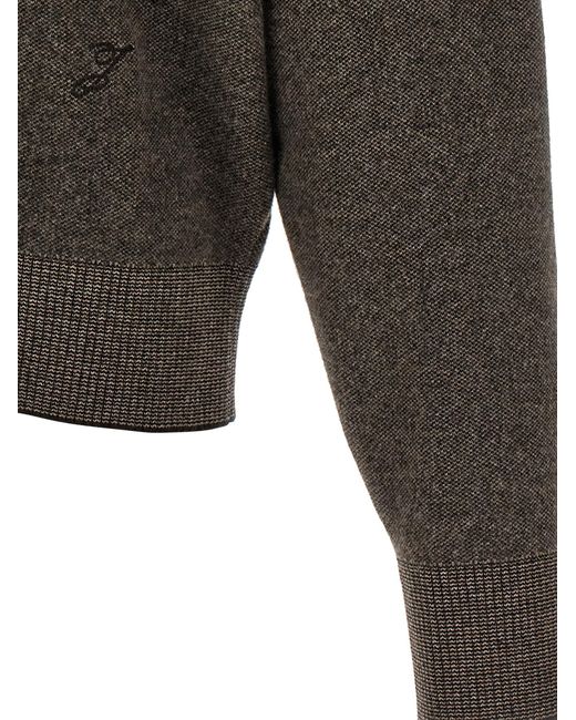 Jacquemus Gray 'Le Cardigan Pelota' Cardigan for men
