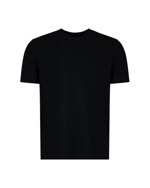 Zanone Black Short Sleeves T-Shirt for men