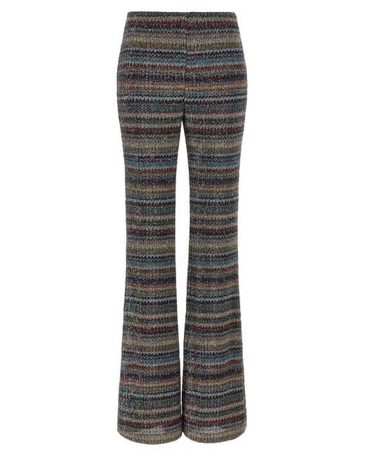 Missoni Gray Weaved Greek Pattern Pants