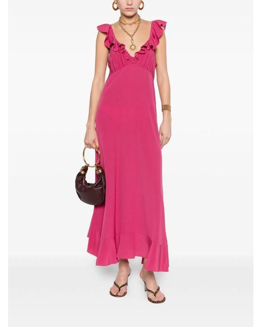 Chloé Pink Tyrian Crepe Dress