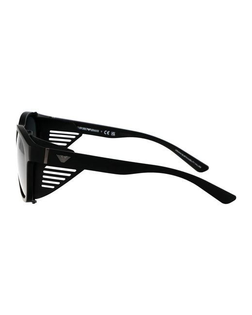 Emporio Armani Black Matte Injected Sunglasses