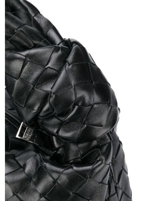 Bottega Veneta Black Jodie Intrecciato Shoulder Bag