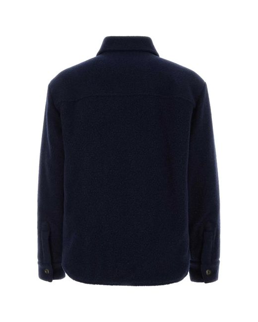 Fay Blue Wool Blend Jacket for men