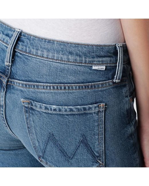 Mother Blue The Jinx Heel Bootcut Jeans
