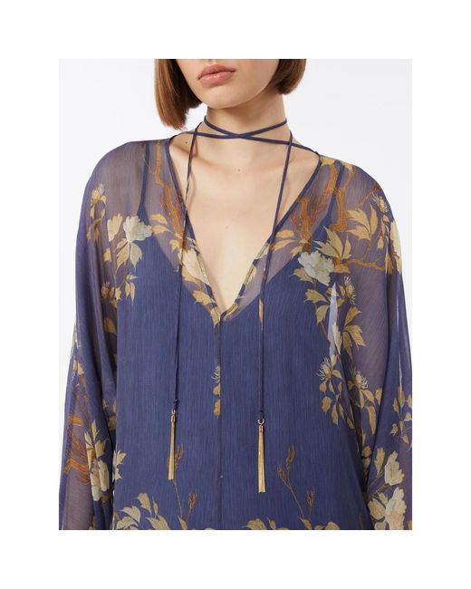 Max Mara Blue Mseangus Dress