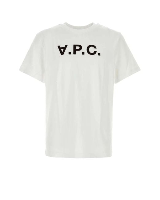 A.P.C. White T-Shirt Standard Grand Vpc