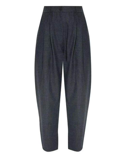 Studio Nicholson Blue "Acuna" Double Pleat Front Pant