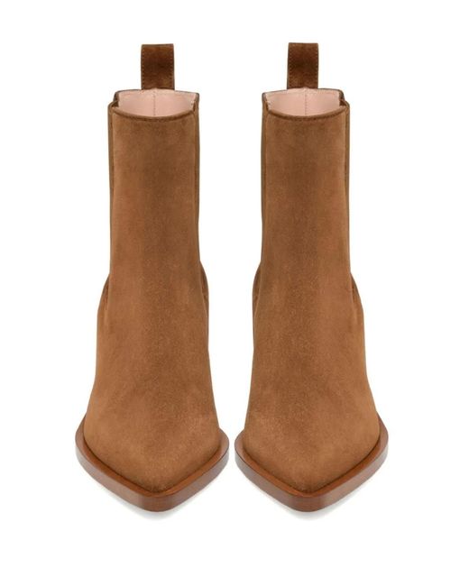 Gianvito Rossi Brown Shoes Camoscio