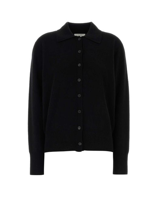 The Row Black Cashmere Lillia Cardigan