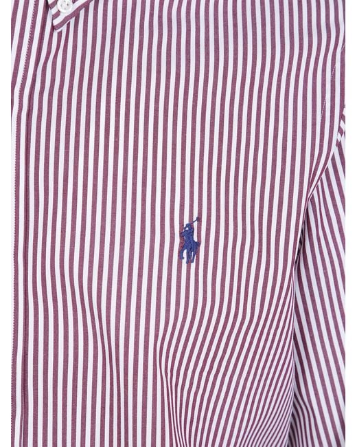 Polo Ralph Lauren Purple Long Sleeve Sport Shirt for men