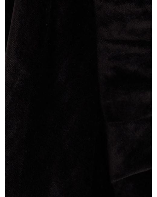 Balenciaga Black Velvet Long Dress