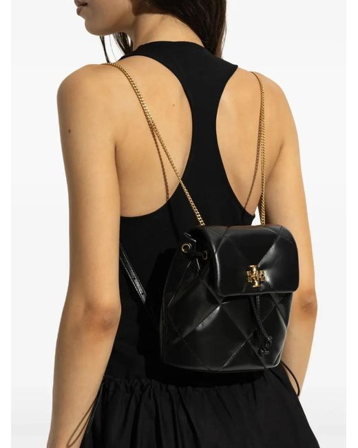 Tory Burch Black Leather Backpack