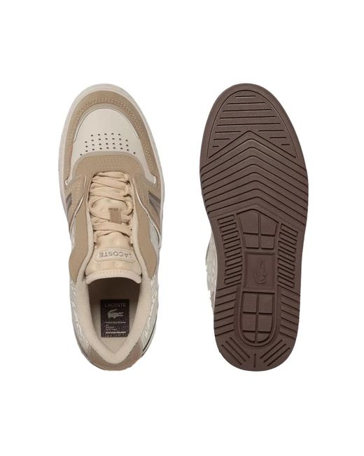 Lacoste White L001 Crafted Sneakers