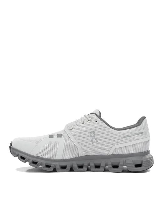 On Shoes Gray "Cloud 6" Low Sneakers for men