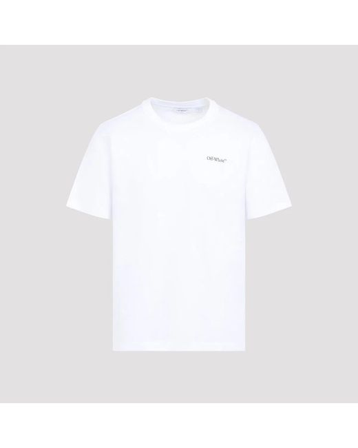 Off-White c/o Virgil Abloh White "Small Bookish Regular" Short Sleeves Tee