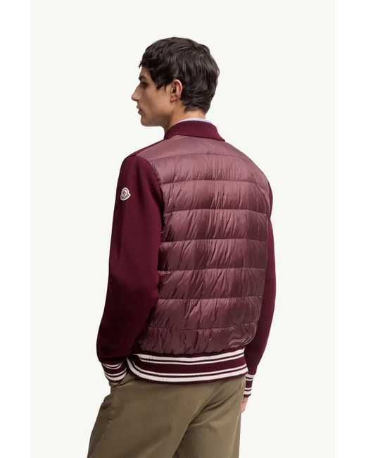 Moncler Red Cardigan for men