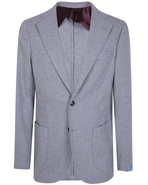 Barba Napoli Blue "Bactive" Single Breasted Jacket for men