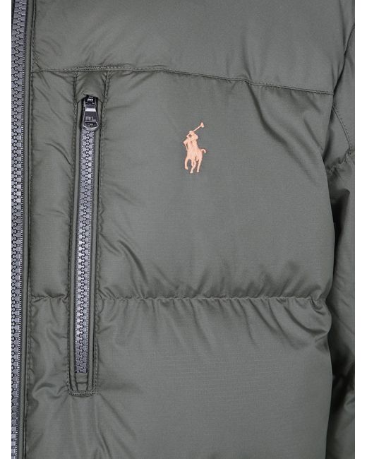 Polo Ralph Lauren Gray Insulated Bomber Jacket for men