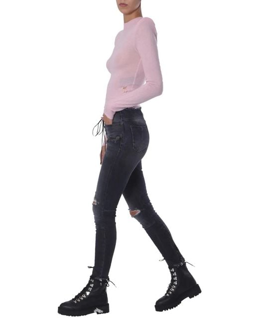 Unravel Project Purple Turtle Neck Sweater