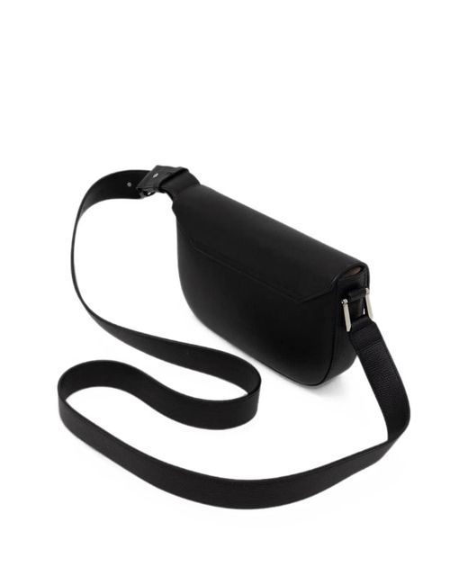 Emporio Armani Black Leather Corssbody Bag