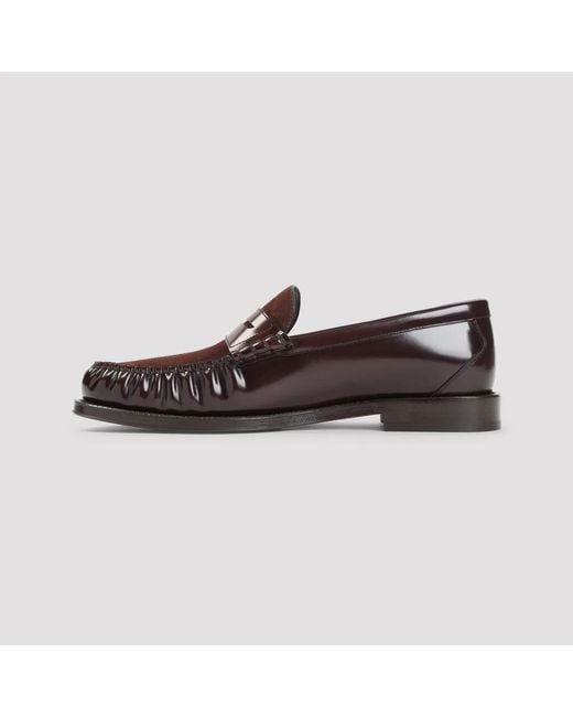 Brunello Cucinelli Brown Burgundy Tuya Loafer for men