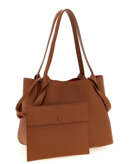 Christian Louboutin Brown Calfskin Tote Bag