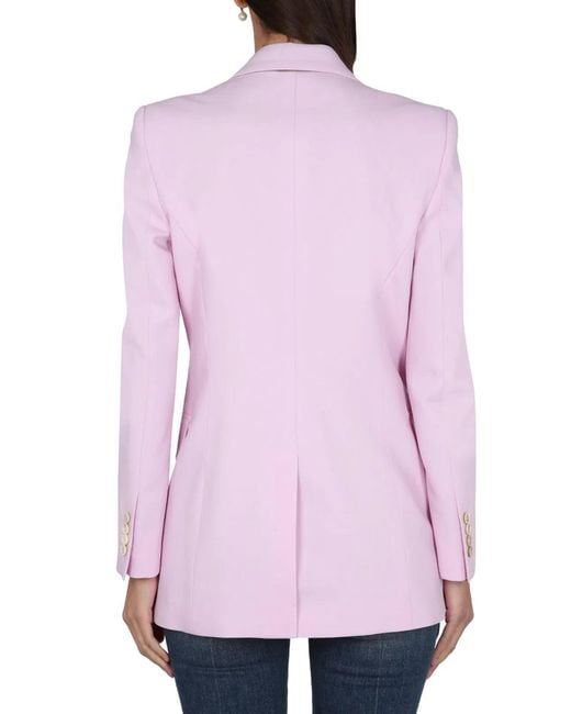 McQueen Pink Double-Breasted Jacket