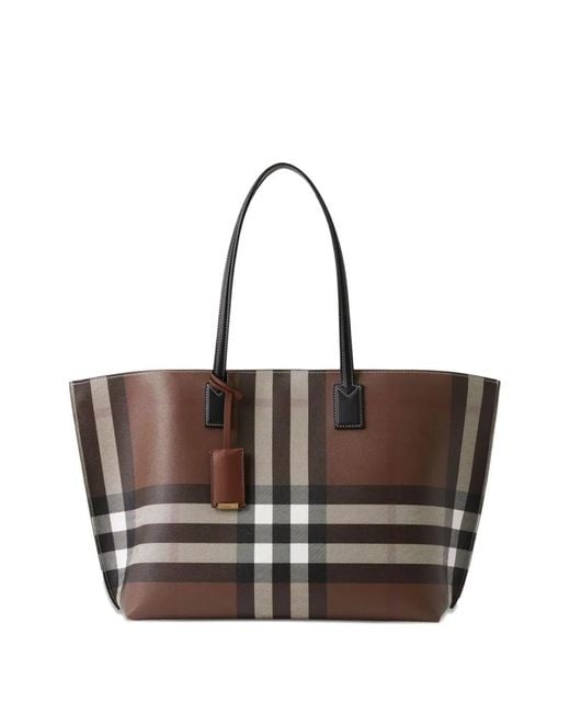 Burberry Brown Ll Md Soft Tb Tote Gc9