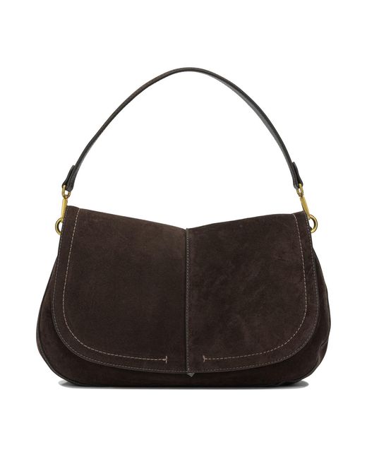 Gianni Chiarini Black Cow Leather Polyester Polyurethane Cotton Shoulder Bags