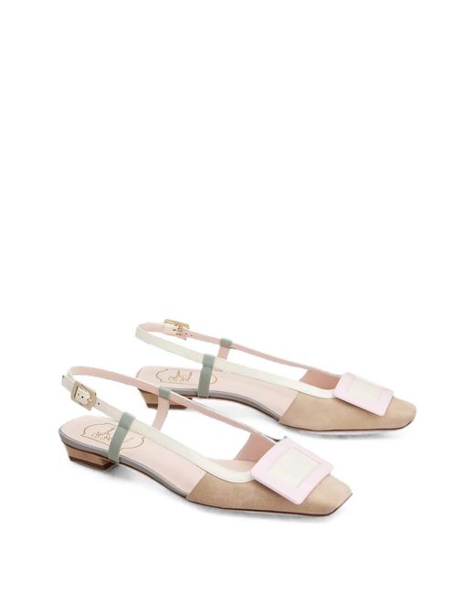 Roger Vivier Natural Belle Slingback Pumps
