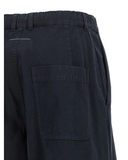 MM6 by Maison Margiela Blue Stitch Line' Pants