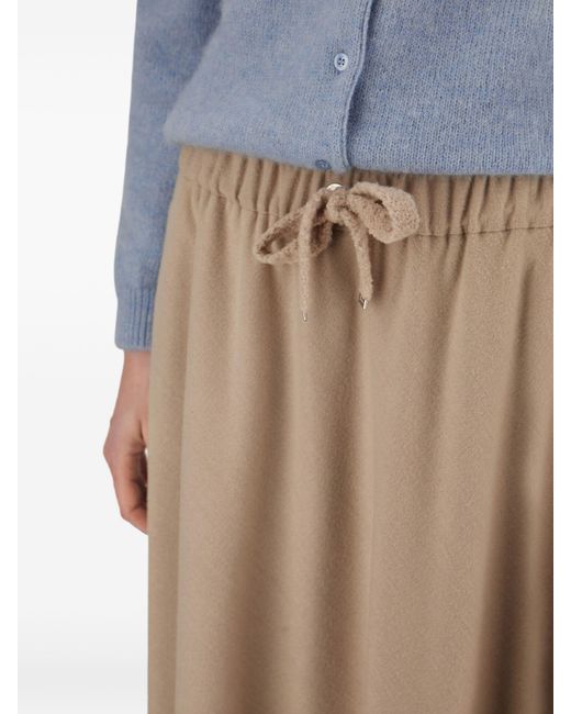 Herno Natural Polyester Modal Wool Skirt