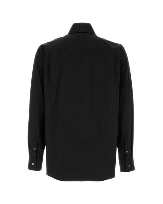 McQueen Black Dbl C Stand Cuff Sht for men