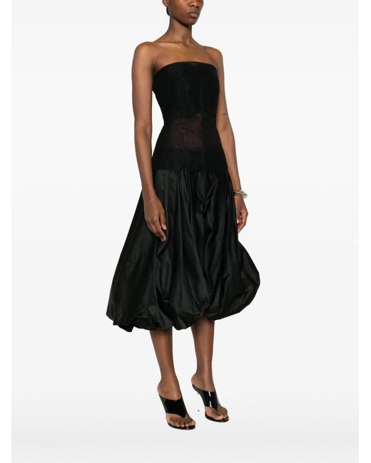 Rick Owens Black Bustier Top